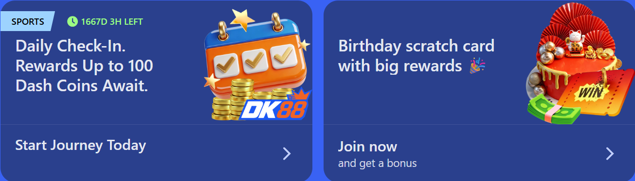 Dashking88 DK88 welcome bonus